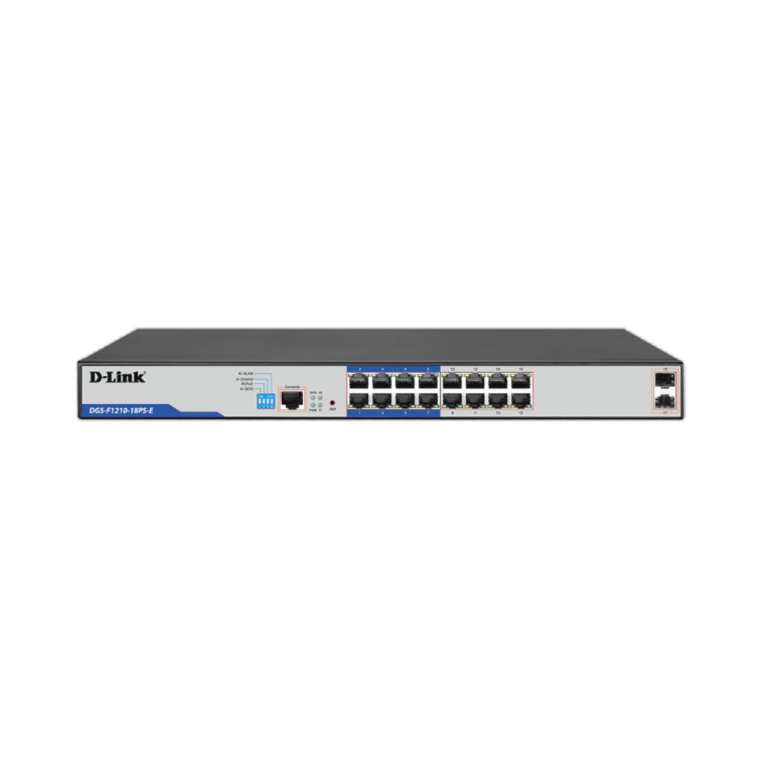 D-Link network switch on a white background